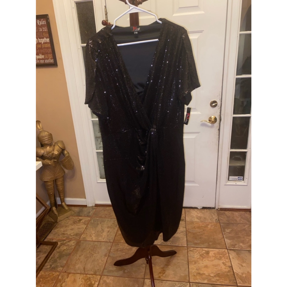 John Meyer gorgeous black sequin dress size 20W